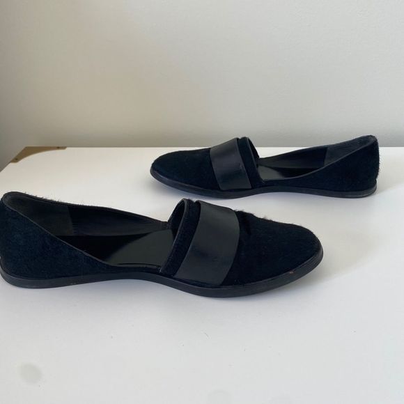 VINCE Mason (Maxon) Black Genuine Calf Hair Flats - Picture 10 of 15
